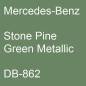 Preview: Mercedes-Benz, Stone Pine Green Metallic, DB-862.